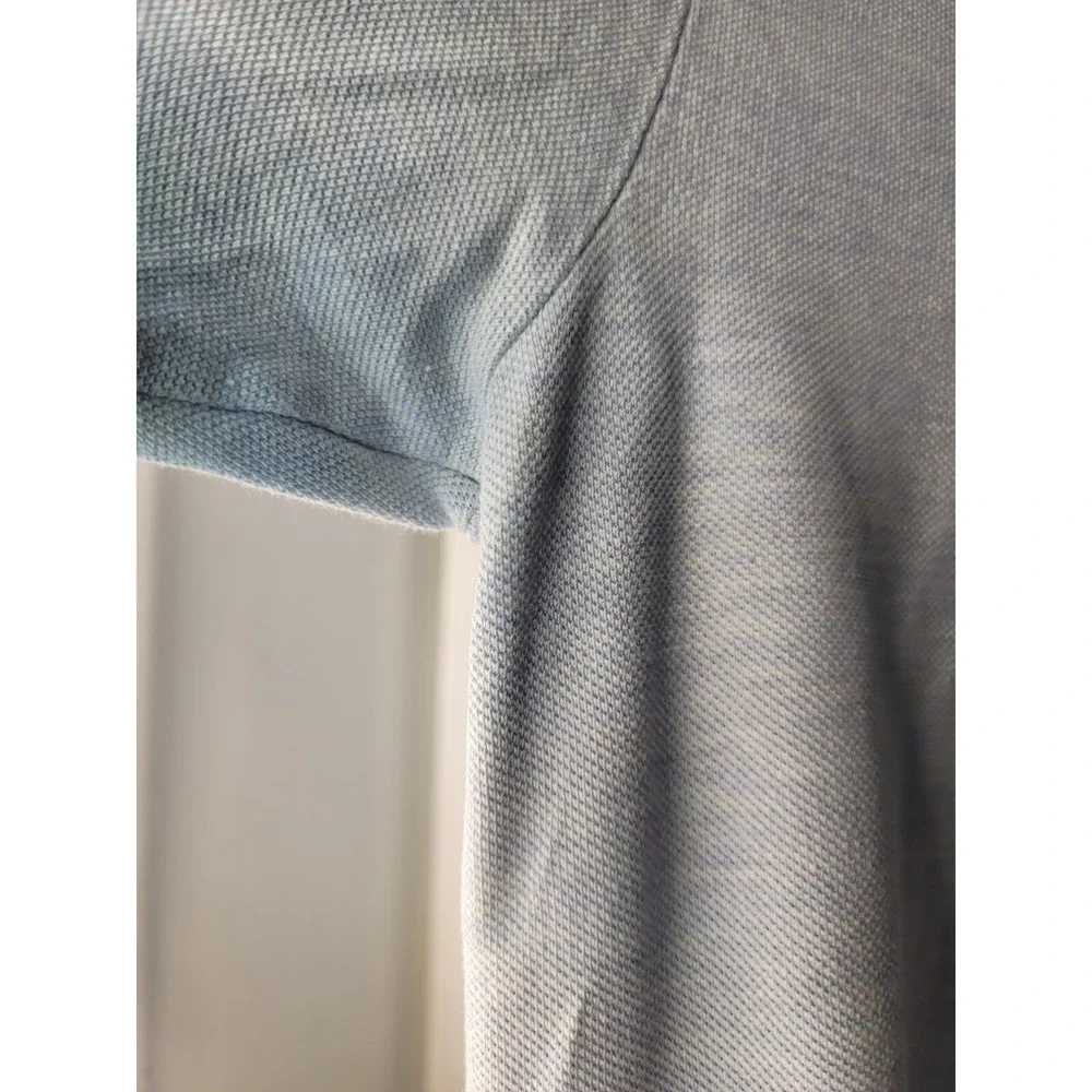 Ralph lauren polo short sleeved Small Heathered bluish gray Yellow Logo SKU85